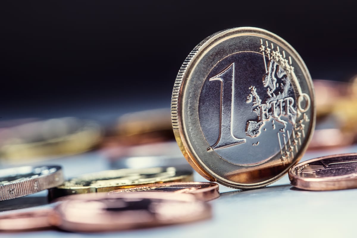Euromünzen als Sinnbild für die Notarkosten bei der Beurkundung einer Hauptversammlung